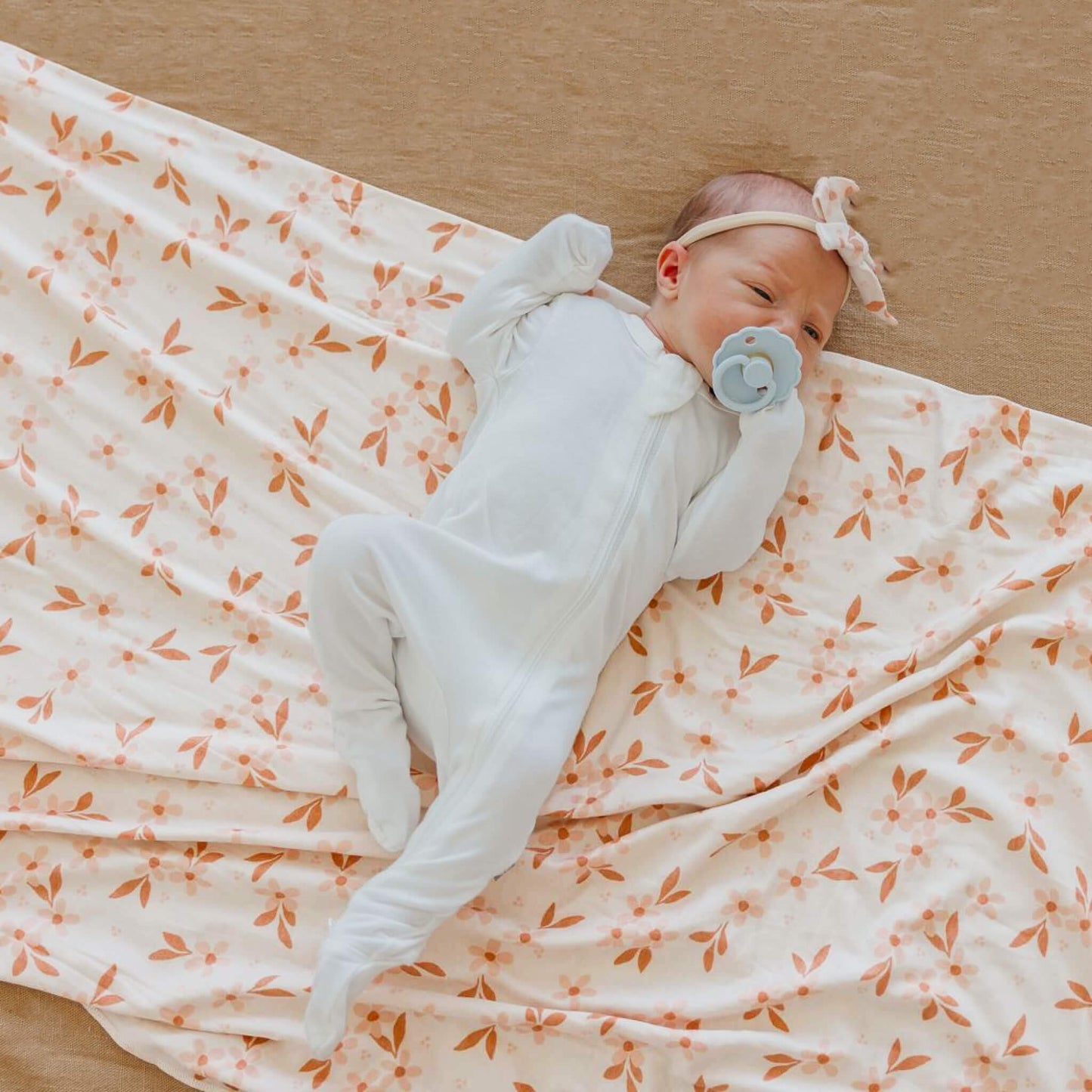 Knit Swaddle Blanket - Rue