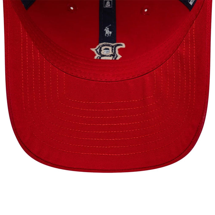 Pictured is this Ralph Lauren X MLB Boston Red Sox 9TWENTY cap in red. 7