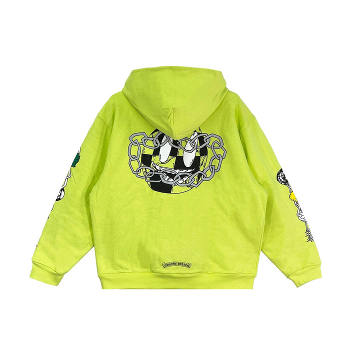 Chrome Hearts Matty Boy Green Zip Up Hoodie – hoodie front view