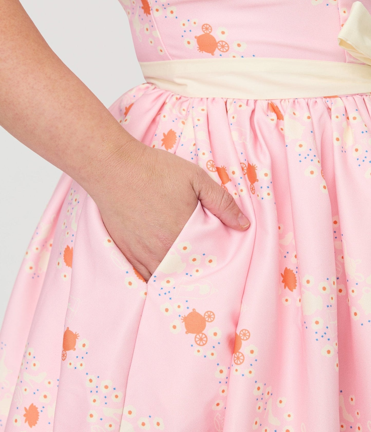 Disney Princess Collection by Unique Vintage Plus Size Pink Princess Sleeveless Swing Dress