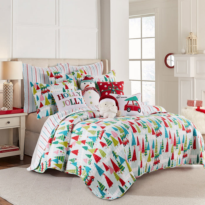 Levtex Home Merry & Bright Holly Jolly Shams Shams