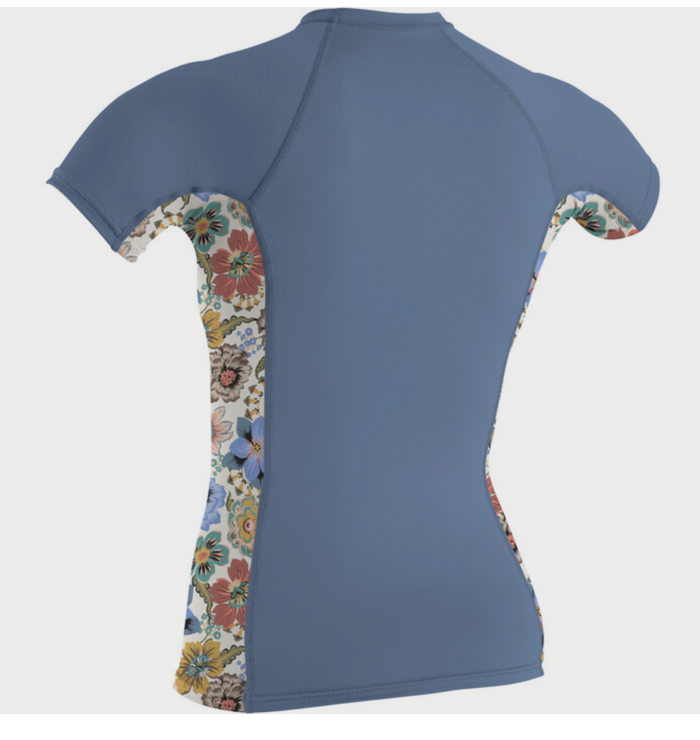 O'Neill Womens Side Print Short Sleeve Rash Vest 5405s