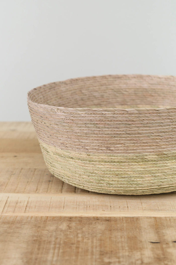 Makaua Home Baskets Round Basket in Stripe