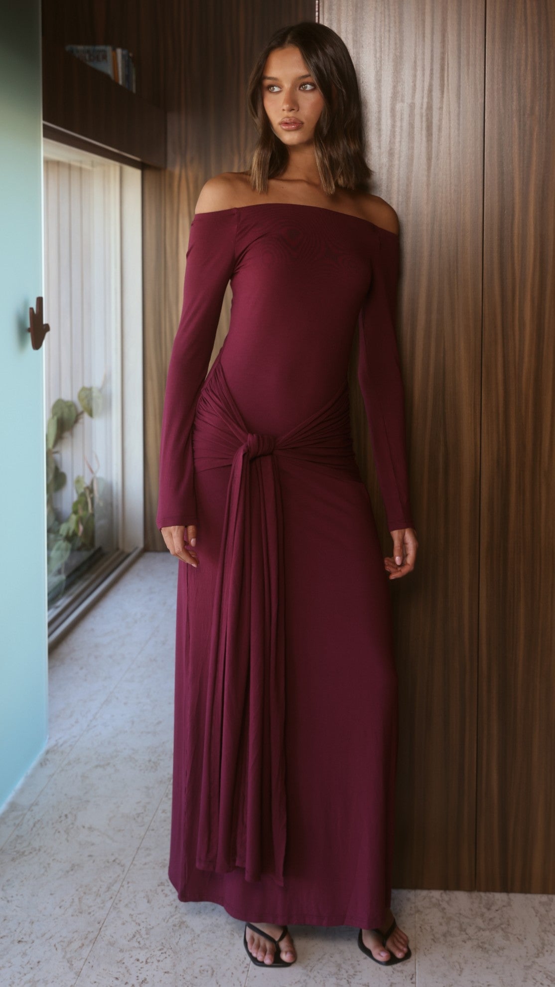 Naomi Maxi Dress - Wine