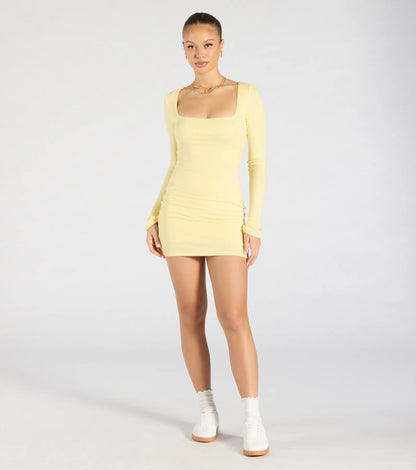 Remarkable Allure Long Sleeve Mini Dress