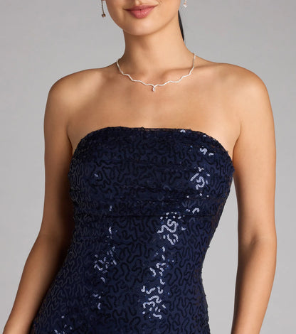 Sparkle Goals Sequin Tube Mini Dress