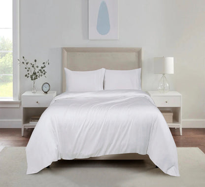 100% Tencel Fabric Fitted Sheet White - DLB Furniture