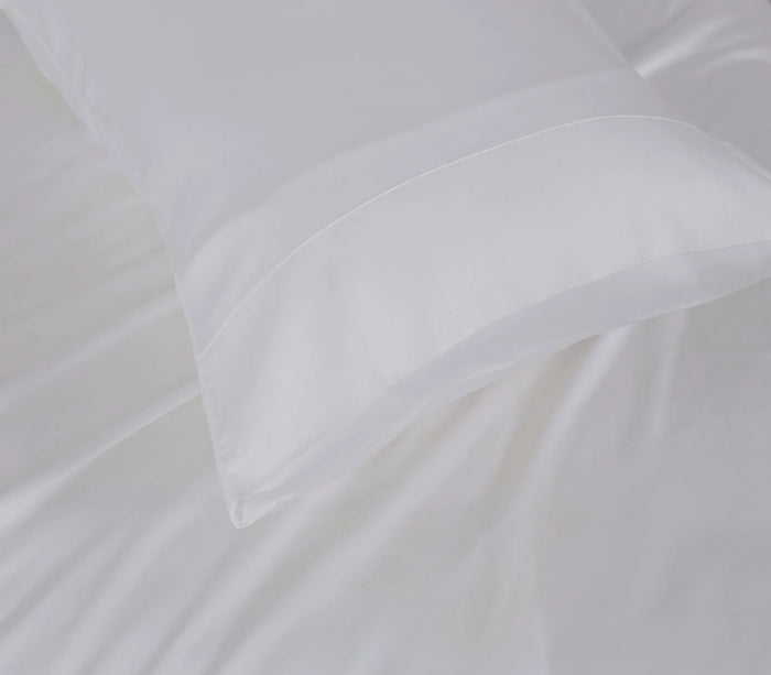 100% Tencel Fabric Fitted Sheet White - DLB Furniture