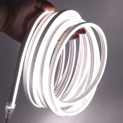 10m neon flex cool white light tested on bench