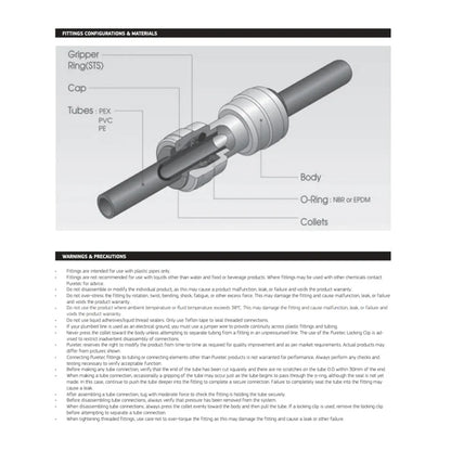 caravan 12mm to 10mm barb adaptor for plumbing