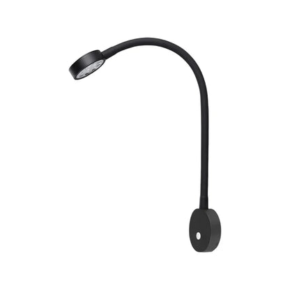 12v and 24v wall reading light with flat flexible arm for caravan and campervan interiors