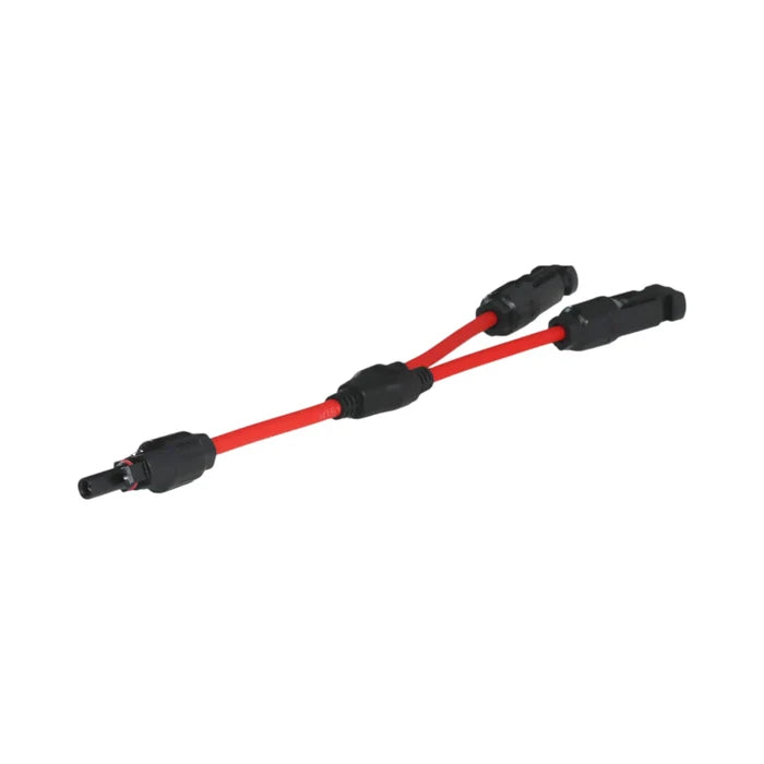 MC4 dual Y branch adapters for parallel wiring