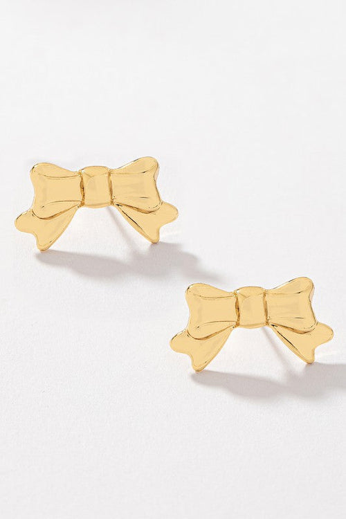 THE BOW TIE EARRINGS IN GOLD