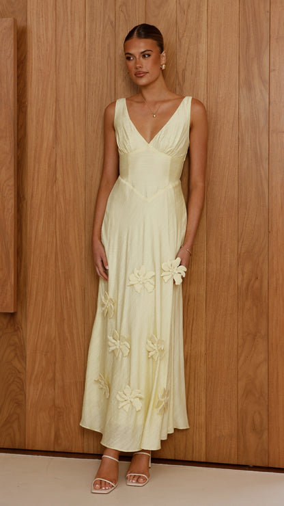 Lavara Maxi Dress - Yellow