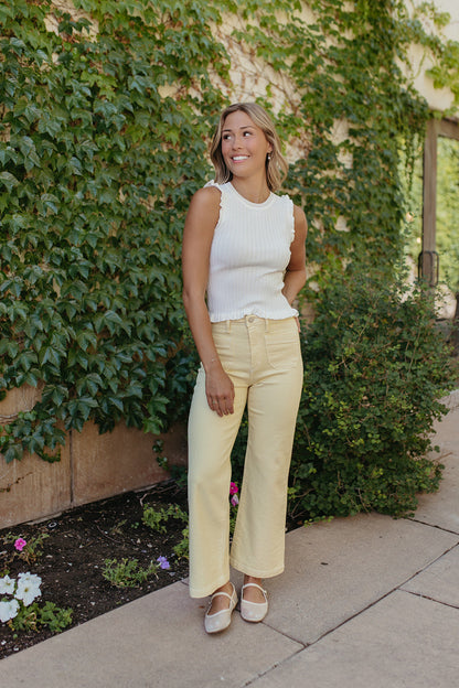JBD WIDE LEG JEANS IN SUNSHINE
