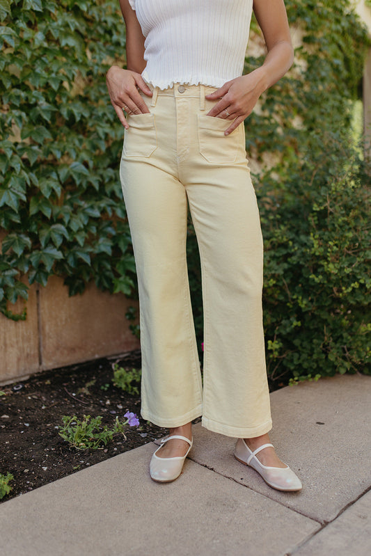 JBD WIDE LEG JEANS IN SUNSHINE