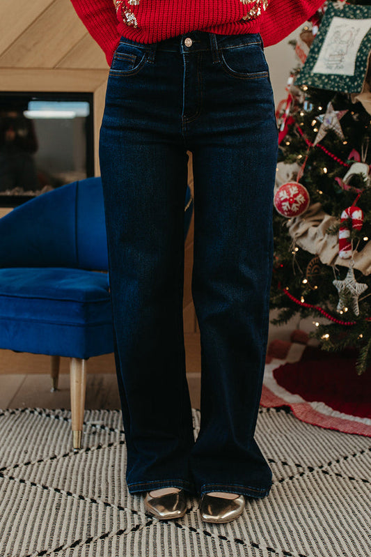 THE PAMELA VINTAGE LOOSE CUT JEANS IN DARK DENIM