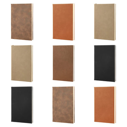 5 1/4" x 8 1/4" Laserable Leatherette Journal with Lined Notepad -Blank