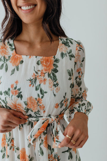 THE FALLING FOR YOU DRESS IN APRICOT ROSE BY PINK DESERT