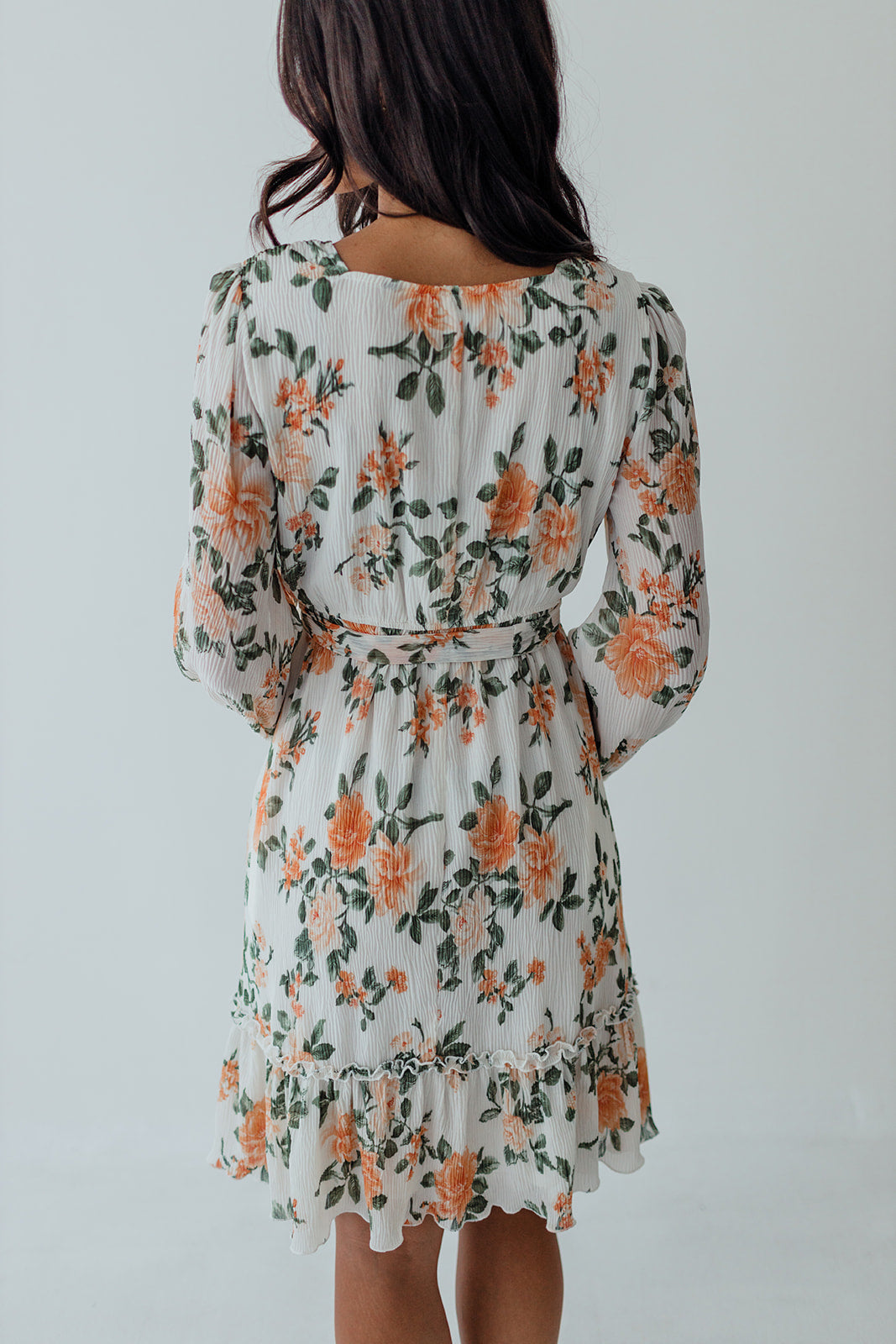 THE FALLING FOR YOU DRESS IN APRICOT ROSE BY PINK DESERT