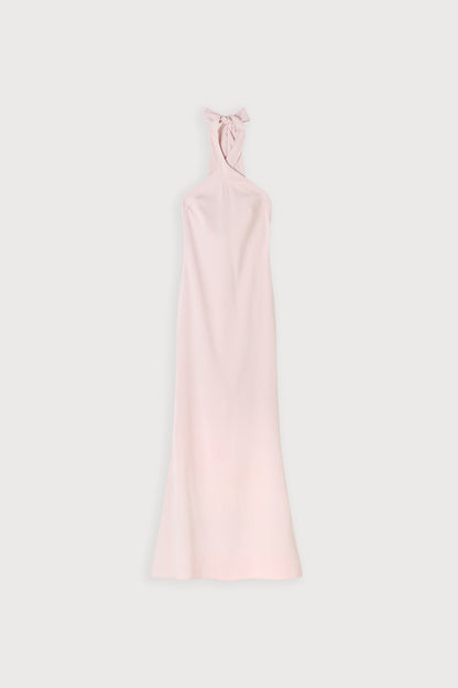 Cross Halter Neck Maxi Dress