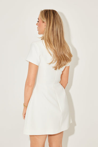 Collared Volume Mini Dress