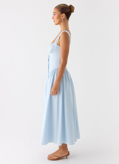 Emmalina Midi Dress - Blue