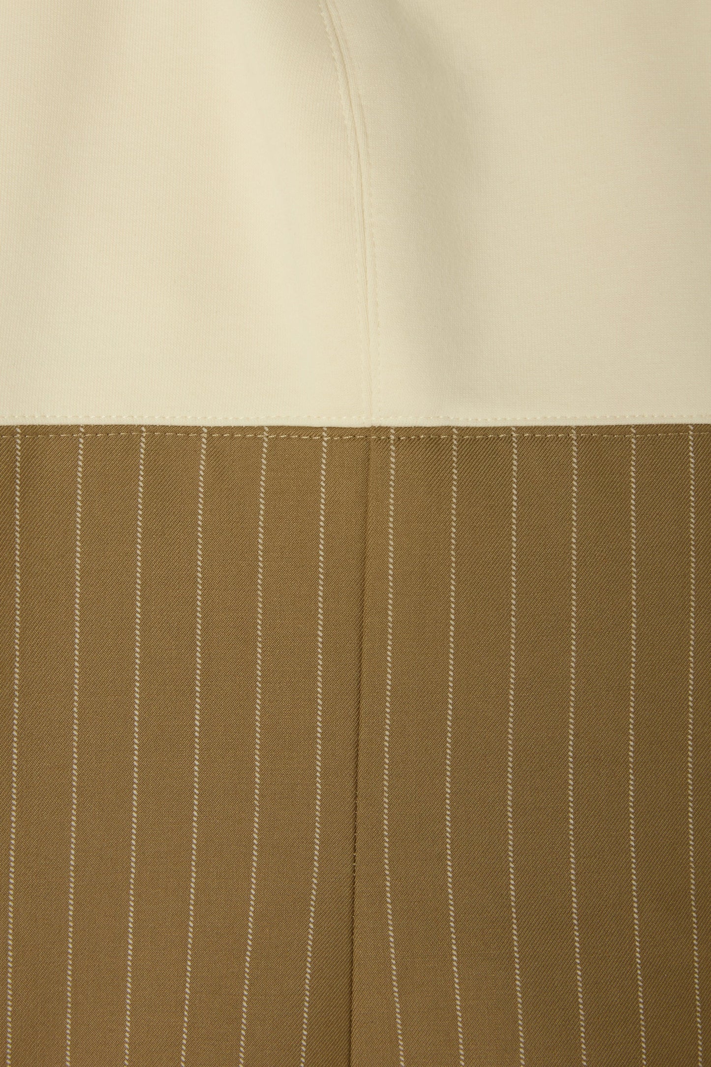 Cotton Mix Pinstripe Mini Dress
