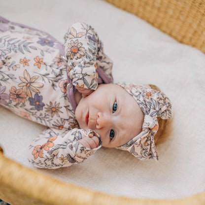 Knit Headband Bow - Flora