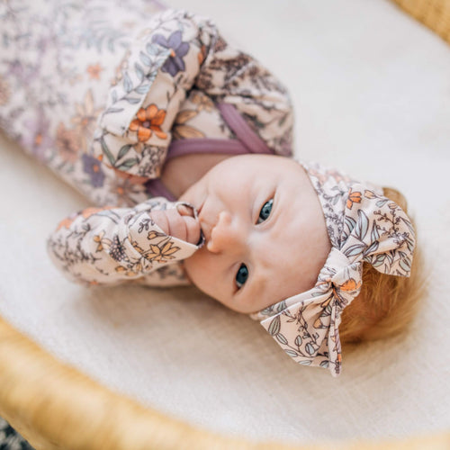Knit Headband Bow - Flora