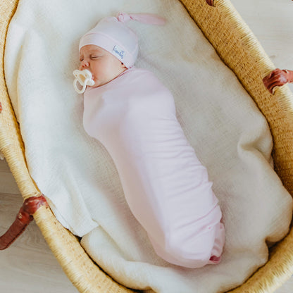 Knit Swaddle Blanket - Blossom