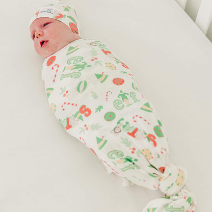 Knit Swaddle Blanket - Elf