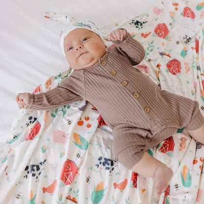 Knit Swaddle Blanket - Farmstead
