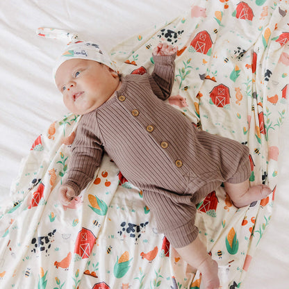 Knit Swaddle Blanket - Farmstead