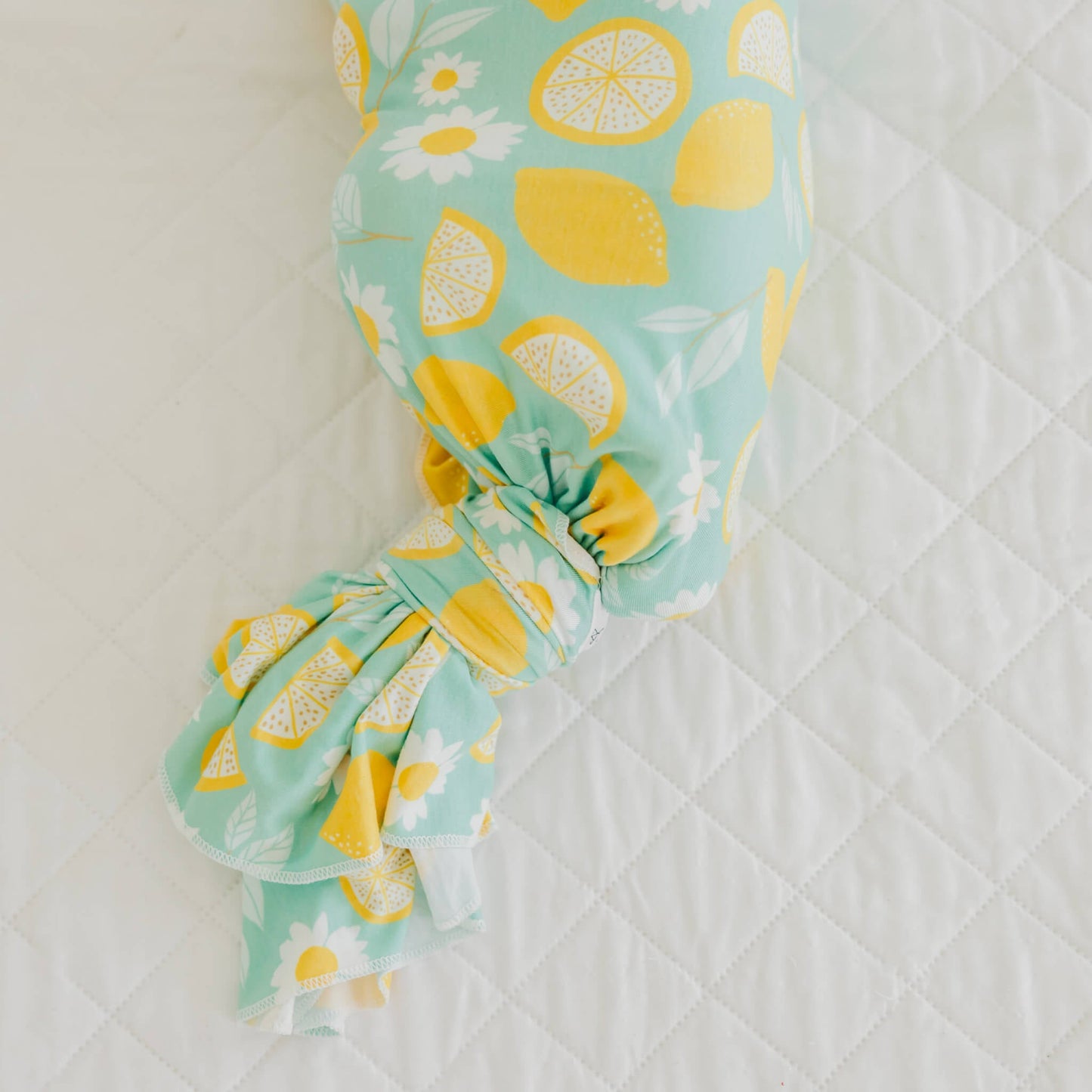 Knit Swaddle Blanket - Lemon