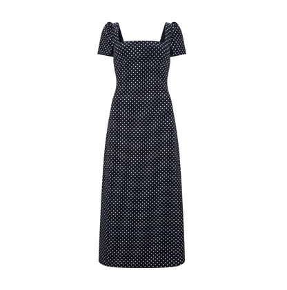 Square Neck Slip Midi Dress
