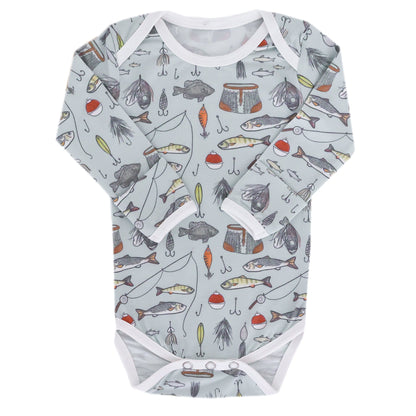 Long Sleeve Bodysuit - Trout