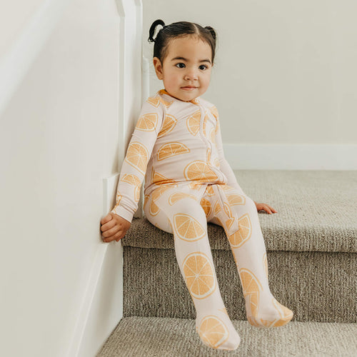 Zip-Up Footie Pajama - Cutie