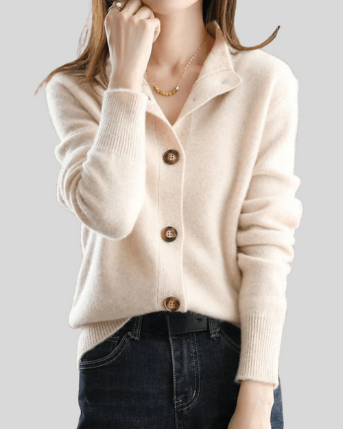AMY – CLASSIC BUTTON-UP CARDIGAN