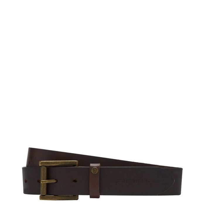 Animal Men'S Brodi Leather Belt - DARK BROWN