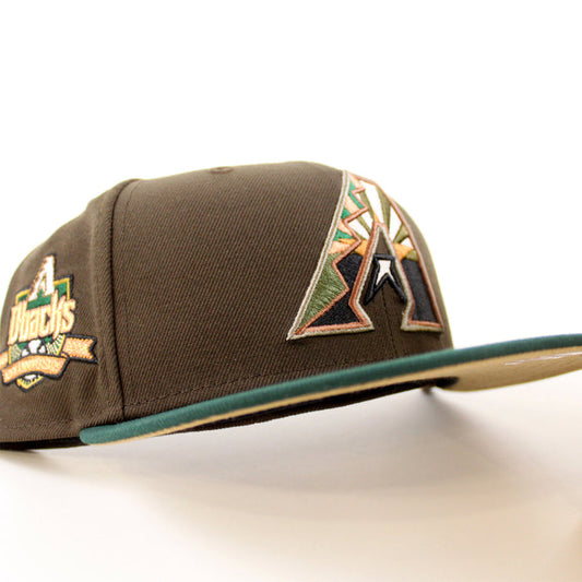 Arizona Diamondbacks 10th Anniversary New Era 59Fifty Fitted Hat (Walnut Green Khaki Under Brim)