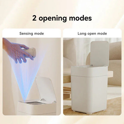 Automatic Smart Trash Can with Sensor for Self-Packaging and Bag Changing - DLB Furniture