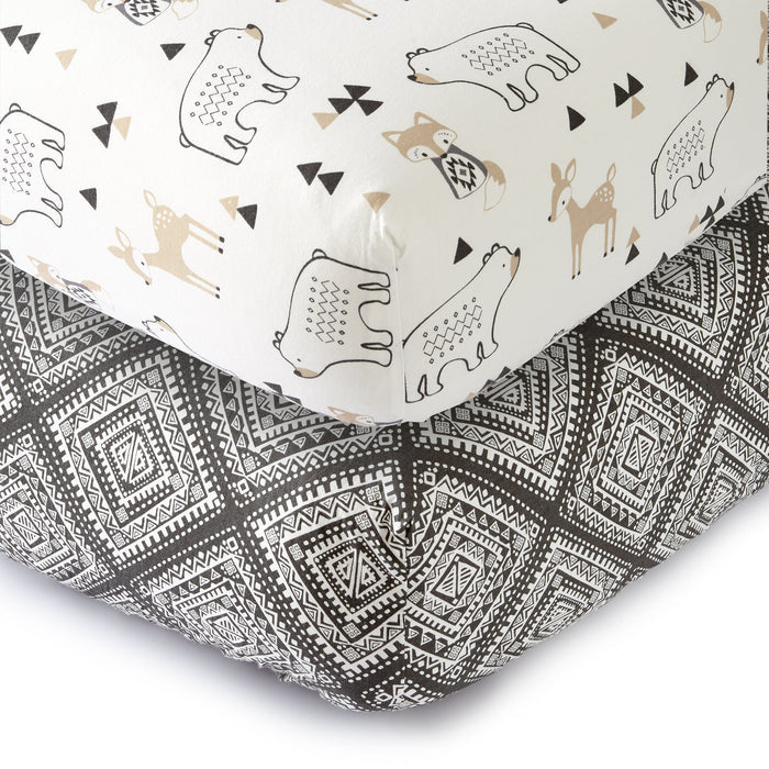 Levtex Home Bailey Fitted Crib Sheet Set of 2 Crib Fitted Sheets