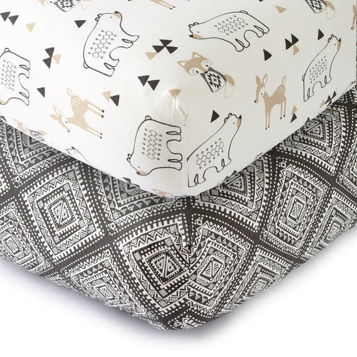 Levtex Home Bailey Fitted Crib Sheet Set of 2 Crib Fitted Sheets