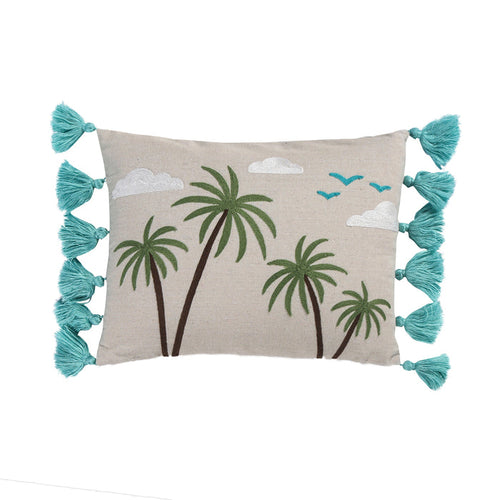 Levtex Home Beach Days Palm Tassel Pillow Decorative Pillows