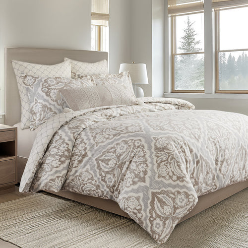 Levtex Home Becker Taupe Duvet Cover Set Duvets