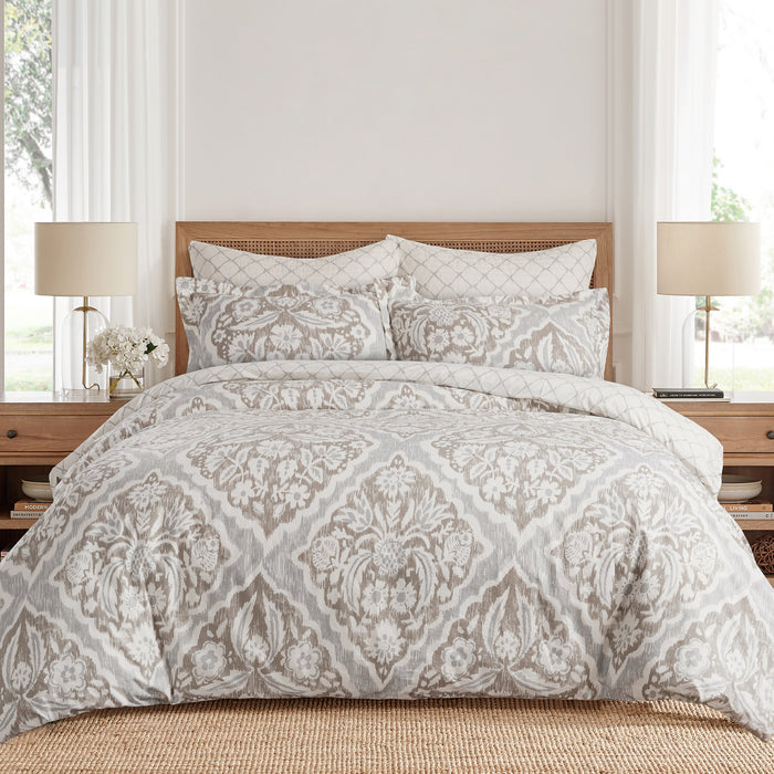 Levtex Home Becker Taupe Duvet Cover Set Duvets