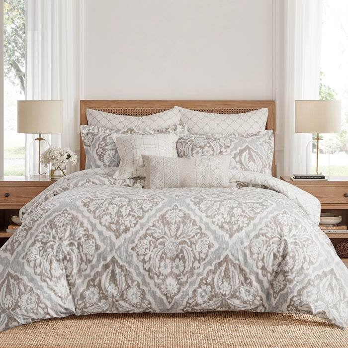 Levtex Home Becker Taupe Duvet Cover Set Duvets