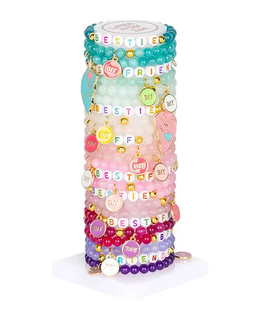 BFF Glass Bead Bracelet Jewelry - Young Little Miss Zoe