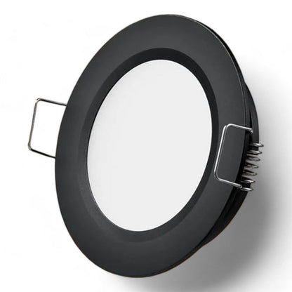 cool white 12v downlight in black housing